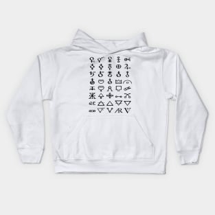 Alchemical Symbols Kids Hoodie